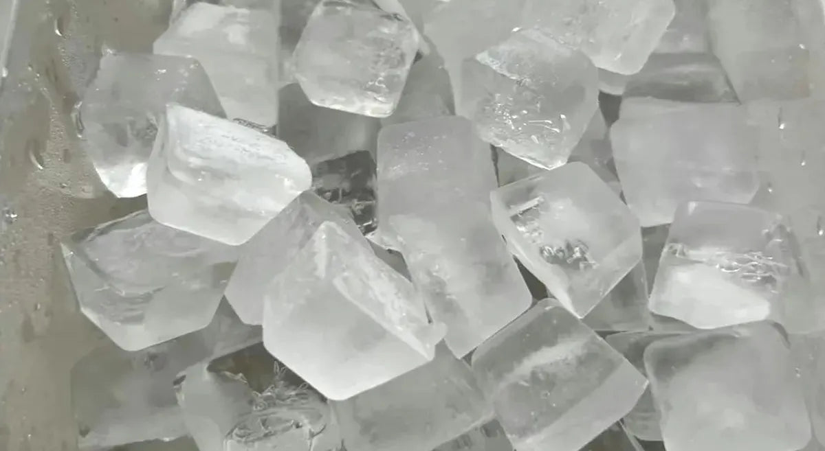 Ice cubes in a cooler
