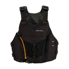 Astral Ringo Life Jacket in Carbon Black, front view
