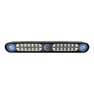 Eagle Ray light bar black housing with blue backlit halo