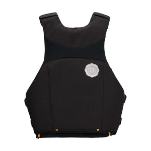 Astral Ringo Life Jacket in Carbon Black, back view