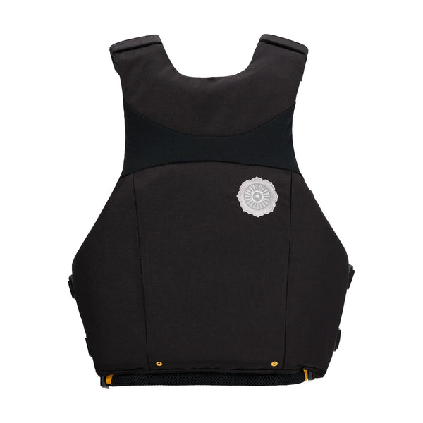 Astral Ringo Life Jacket in Carbon Black, back view