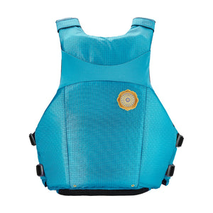 Astral Layla Women's Life Jacket in Aqua Blue, back view