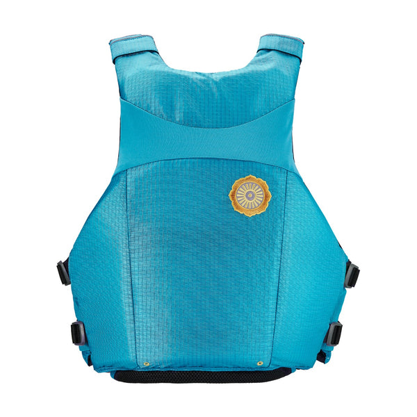 Astral Layla Women's Life Jacket in Aqua Blue, back view