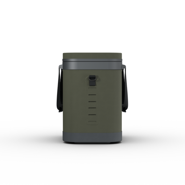 Dometic Recon Softside ZL Large soft cooler in Lichen, stacked on Recon Hardside