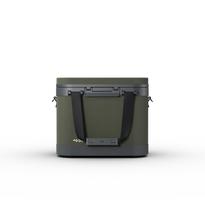 Dometic Recon Softside ZL Medium soft cooler in Lichen, carrying with shoulder strap