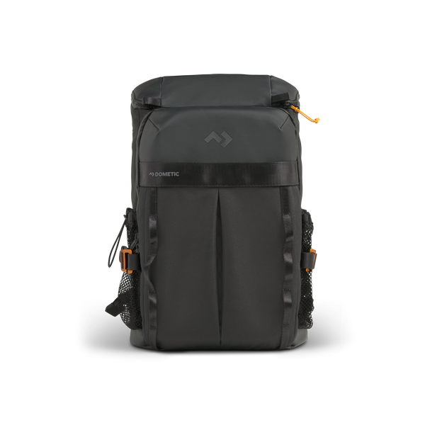 Dometic Unrestricted 17L Cooler Backpack in Slate, angled view