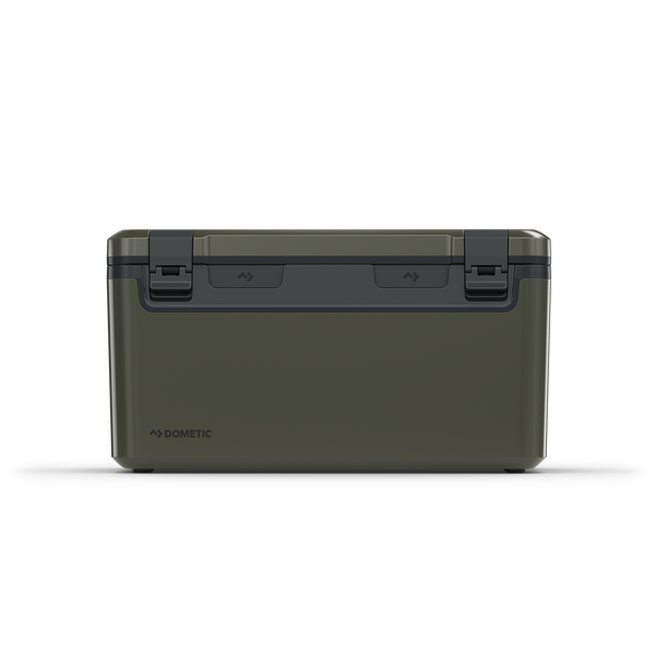 Dometic Recon Hardside 69L cooler in Slate, angled view