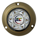 SC2 color-changing bronze surface-mount underwater light