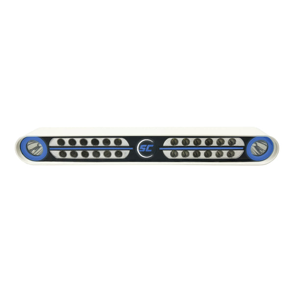 Eagle Ray light bar white housing with blue backlit halo