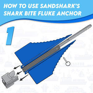 Fluke Anchor - Retractable Shaft (5 lbs)
