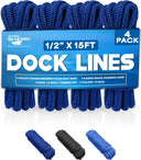 4-Pack Dock Lines (1/2" x 15')