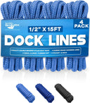 4-Pack Dock Lines (1/2" x 15')
