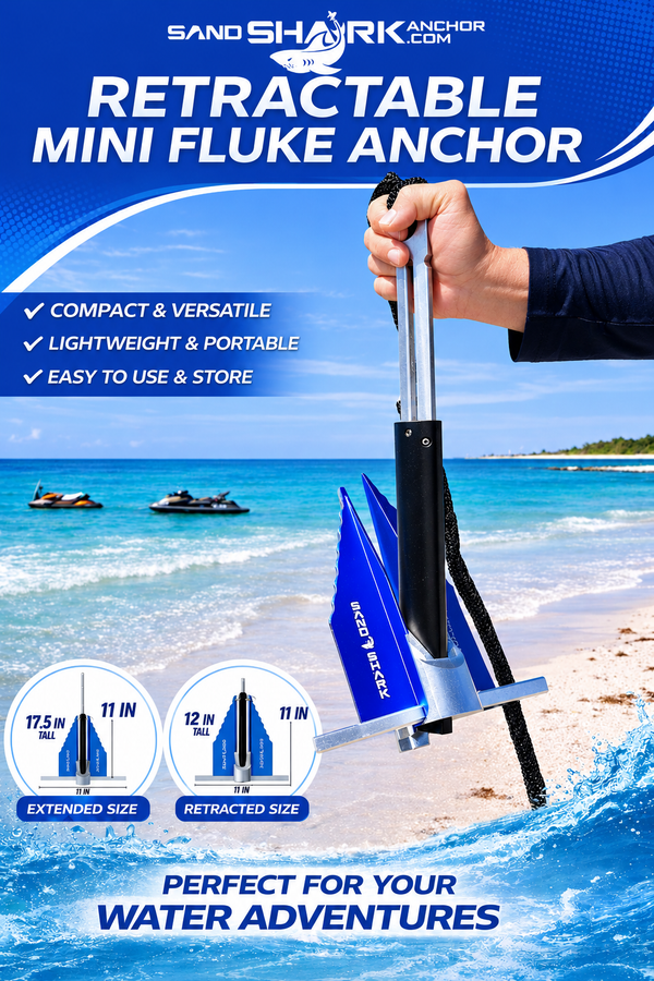 Mini Fluke Anchor with Line & Case