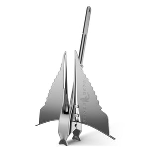 316 Stainless Fluke Anchor - Retractable Shaft (13 lbs)