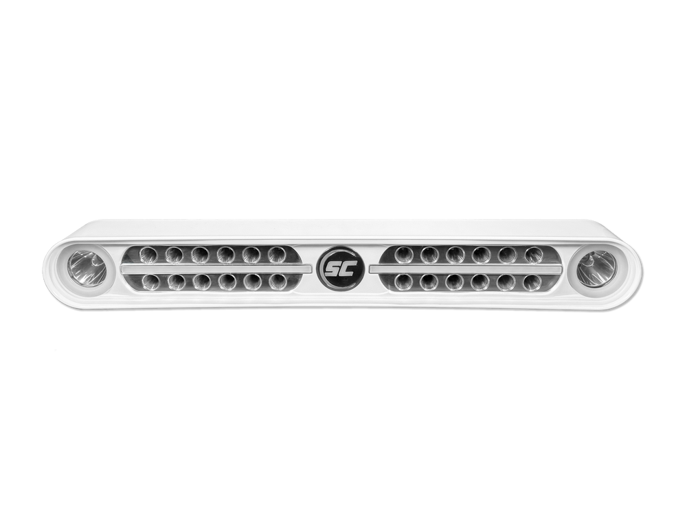 Eagle Ray light bar black housing with blue backlit halo
