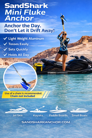 Mini Fluke Anchor with Line & Case