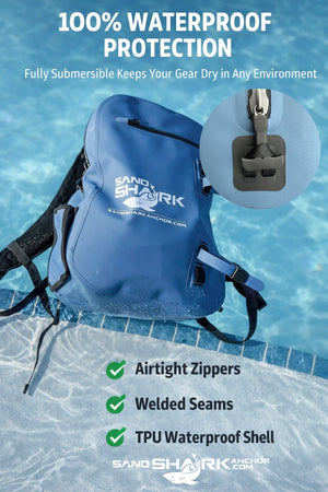 25L Waterproof Backpack with Airtight Zipper