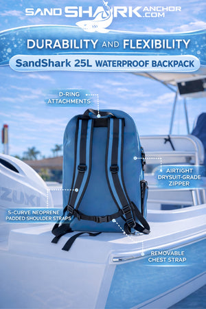 25L Waterproof Backpack with Airtight Zipper