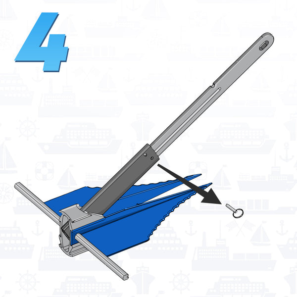 Mini Fluke Anchor with Line & Case