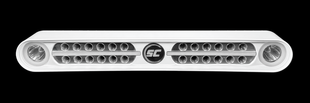 Eagle Ray light bar black housing with blue backlit halo
